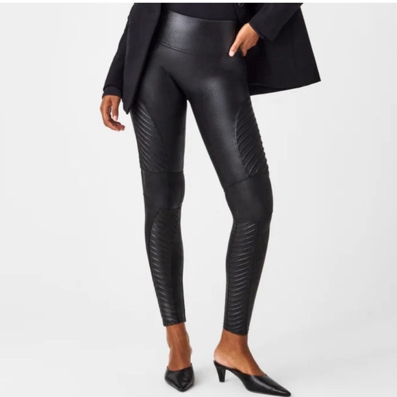 Spanx High Waist‎ Moto Leggings - Picture 1 of 9